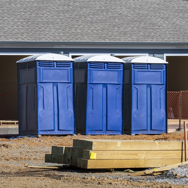 are there any restrictions on where i can place the porta potties during my rental period in Whitewood VA